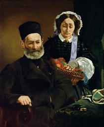 Portrait of Monsieur and Madame Auguste Manet by Edouard Manet