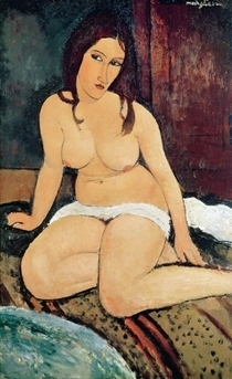 Sitzender Akt von Amedeo Modigliani