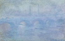 Waterloo Brücke im Nebel von Claude Monet
