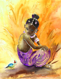 The Little Princess and The Bird by Miki de Goodaboom