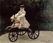 Jean Monet auf seinem Pferd von Claude Monet