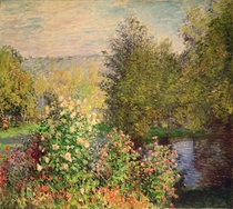 Eine Ecke des Gartens in Montgeron von Claude Monet