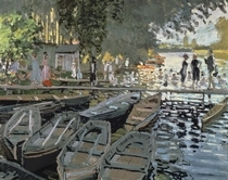 Bathers at La Grenouillere by Claude Monet