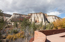 Overlook In Zion National Park Upper Plateau by John Bailey