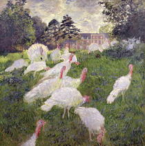 The Turkeys at the Chateau de Rottembourg, Montgeron by Claude Monet