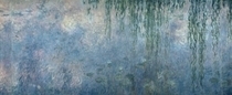 Seerosen mit Trauerweiden, Detail Mitte von Claude Monet