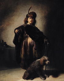 Selbstbildnis in orientalischem Kostüm von Rembrandt Harmenszoon van Rijn
