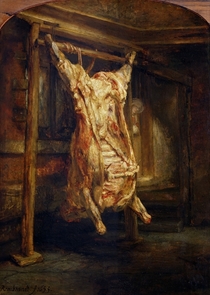 The Slaughtered Ox by Rembrandt Harmenszoon van Rijn