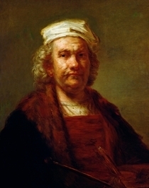 Self Portrait by Rembrandt Harmenszoon van Rijn