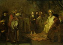 The Twelve Year Old Jesus in front of the Scribes by Rembrandt Harmenszoon van Rijn