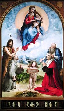 The Foligno Madonna by Raffaello Sanzio of Urbino