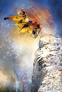 Snowboarding 01 von Miki de Goodaboom