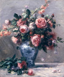 Vase of Roses by Pierre-Auguste Renoir