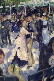 Le Moulin de la Galette, detail of the dancers by Pierre-Auguste Renoir