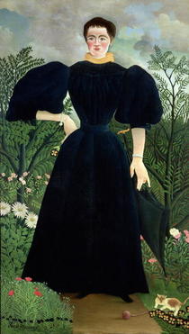 Portrait einer Frau von Henri J.F. Rousseau