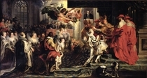 Die Krönung der Maria de Medici von Peter Paul Rubens