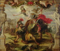 Achilles Defeating Hector by Peter Paul Rubens