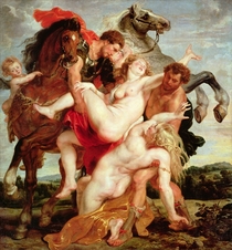 Raub der Töchter des Leukippos von Peter Paul Rubens