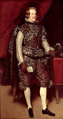 Philip IV of Spain in Brown and Silver by Diego Rodriguez de Silva y Velazquez