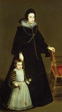 Dona Antonia de Ipenarrieta y Galdos and her Son by Diego Rodriguez de Silva y Velazquez