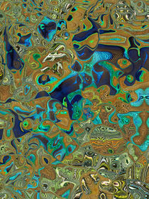 Fische im Ozean, digital art, biodiversity of fishes  by Dagmar Laimgruber