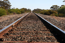 Railway track outback Australia von Jörg Sobottka