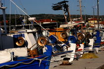Greek fishing boats  by Jörg Sobottka