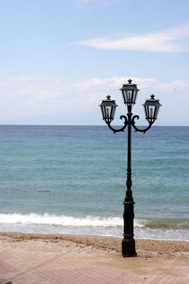 Lamp at beach - Chalkidiki - Greece by Jörg Sobottka