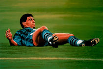Diego Maradona painting von Paul Meijering