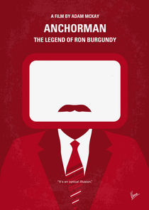 No278 My Anchorman Ron Burgundy minimal movie poster von chungkong