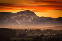 Zugspitze bei Sonnenuntergang von Björn Kindler