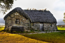 Thatched Roofed Cottage Culloden by Derek Beattie