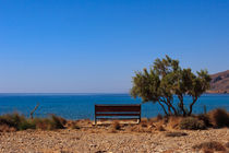 Bench at coast - Crete - Greece von Jörg Sobottka