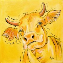 the yellow cow "Lotte" by Annett Tropschug