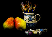 Pears And Paints Still Life by Jon Woodhams