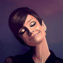 Audrey Hepburn painting von Paul Meijering