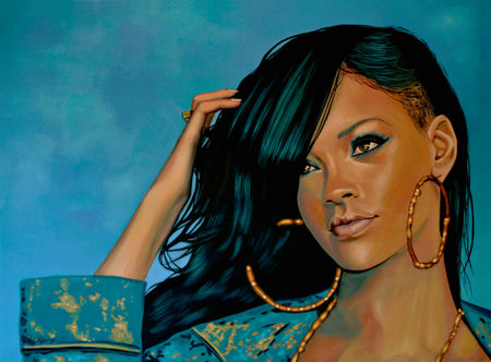 Rihanna-painting