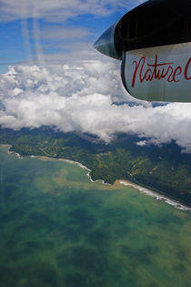Costa Rica coastline from airplane by Jörg Sobottka