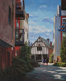 Southampton Medieval Merchant House from High st by Martin  Davey