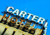 Carter Hotel Sign by Jon Woodhams