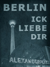 BERLIN LIEBE - blau von crazyneopop