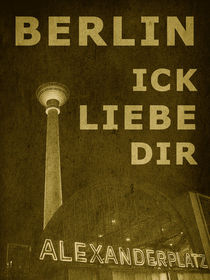 BERLIN LIEBE - gelb by crazyneopop