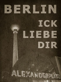 BERLIN LIEBE - sepia by crazyneopop
