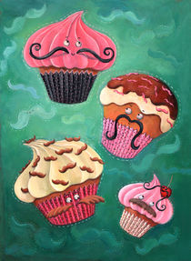 Cupcakes and Mustaches by Monika Suska