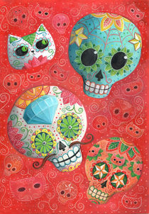 Mexican Sugar Skulls von Monika Suska