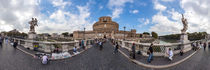 Italien, Rom: Ponte Sant'Angelo (Engelsbrücke) von Ernst  Michalek