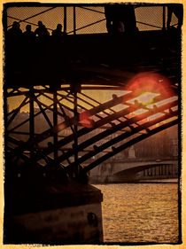 Sonnenuntergang an der Seine by Uwe Karmrodt