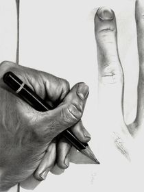 Drawing My Hands (Echoes) by Hagop Der Hagopian