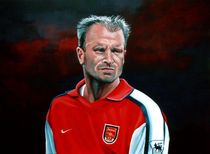 Dennis Bergkamp Arsenal painting von Paul Meijering