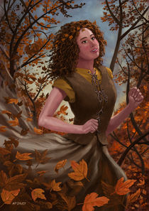 Spirit of Autumn Woman by Martin  Davey